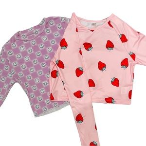 Girl's Long-sleeve Tops (pair) 11Y